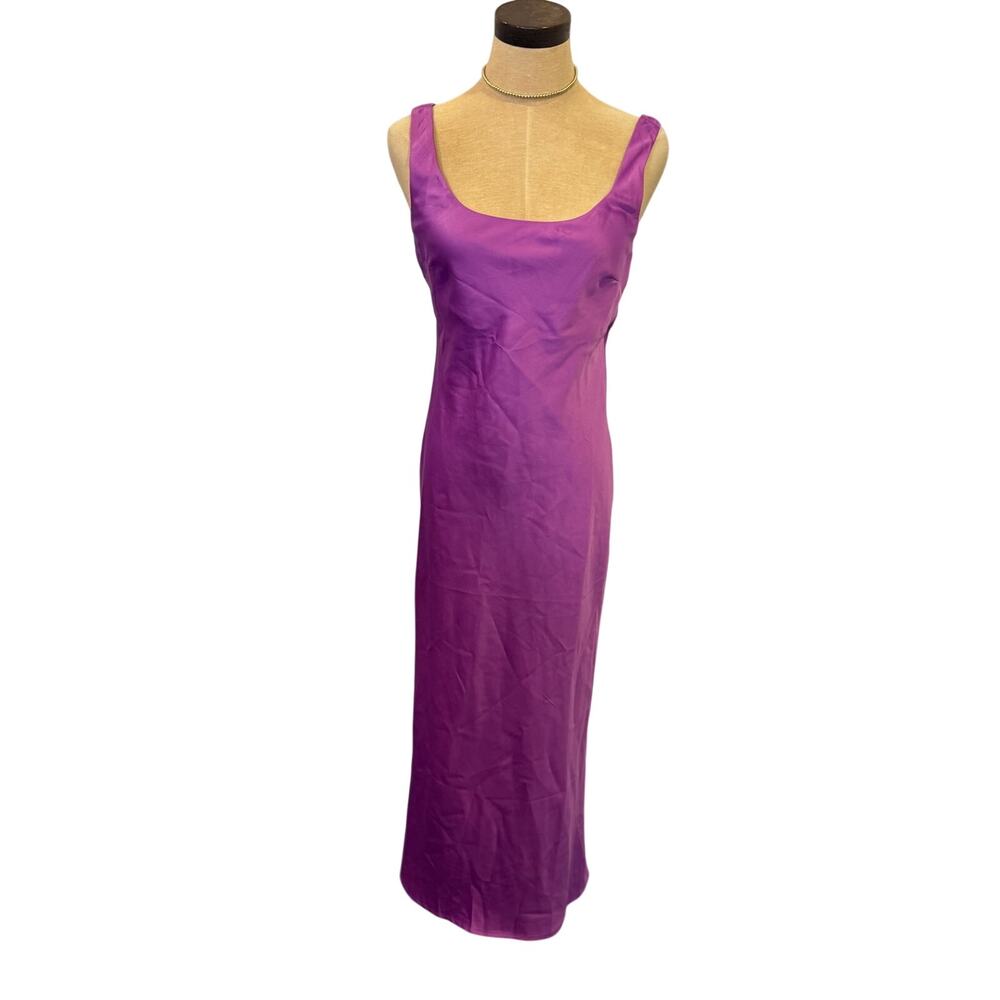 ASOS Pink Sheath Maxi Dress Wedding Guest Formal Dressy Party Glam Women size 4
